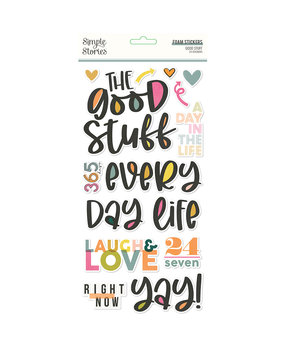 Simple Stories Good Stuff Foam Stickers (16820) (DISCONTINUED)
