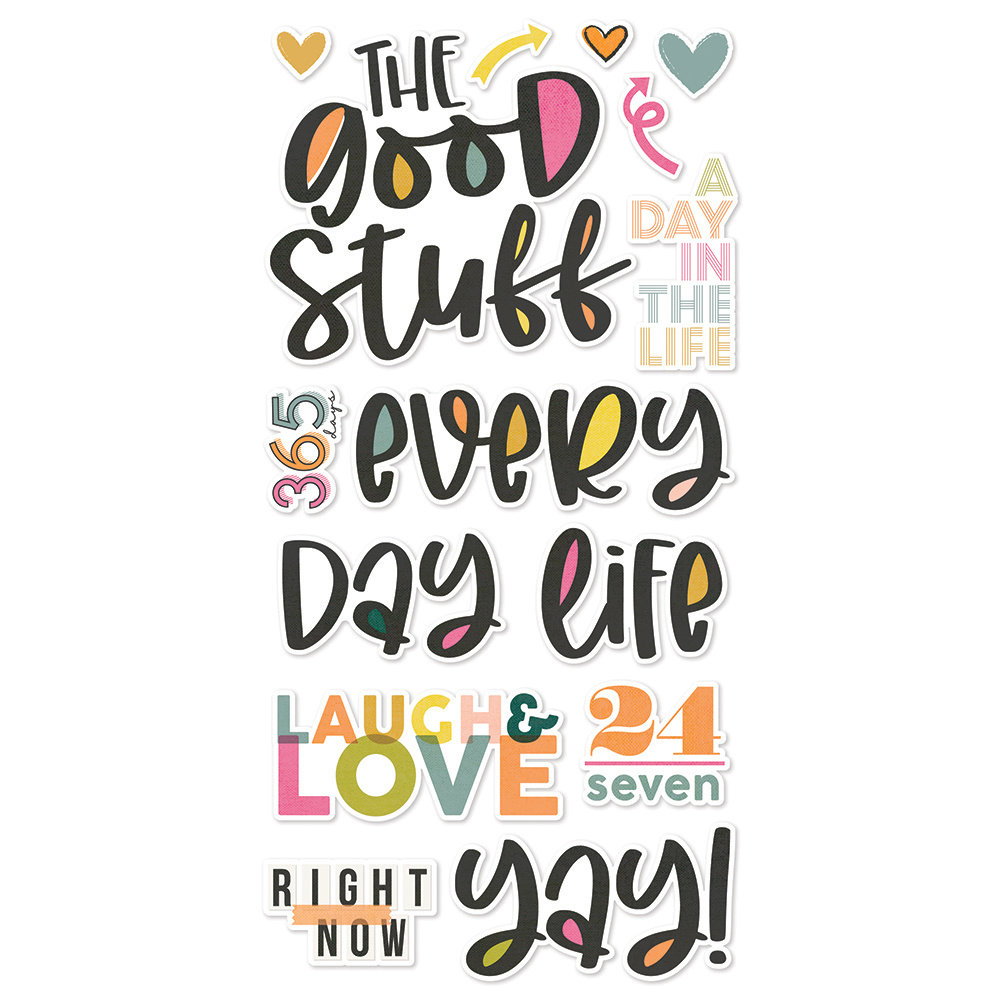 Simple Stories Good Stuff Foam Stickers (16820) (OUTLET)