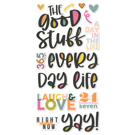 Simple Stories Good Stuff Foam Stickers (16820) (DISCONTINUED)