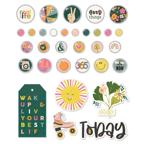 Simple Stories Good Stuff Decorative Brads (16822) (OUTLET)