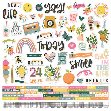 Simple Stories Good Stuff Cardstock Sticker (16801) (DISCONTINUED)