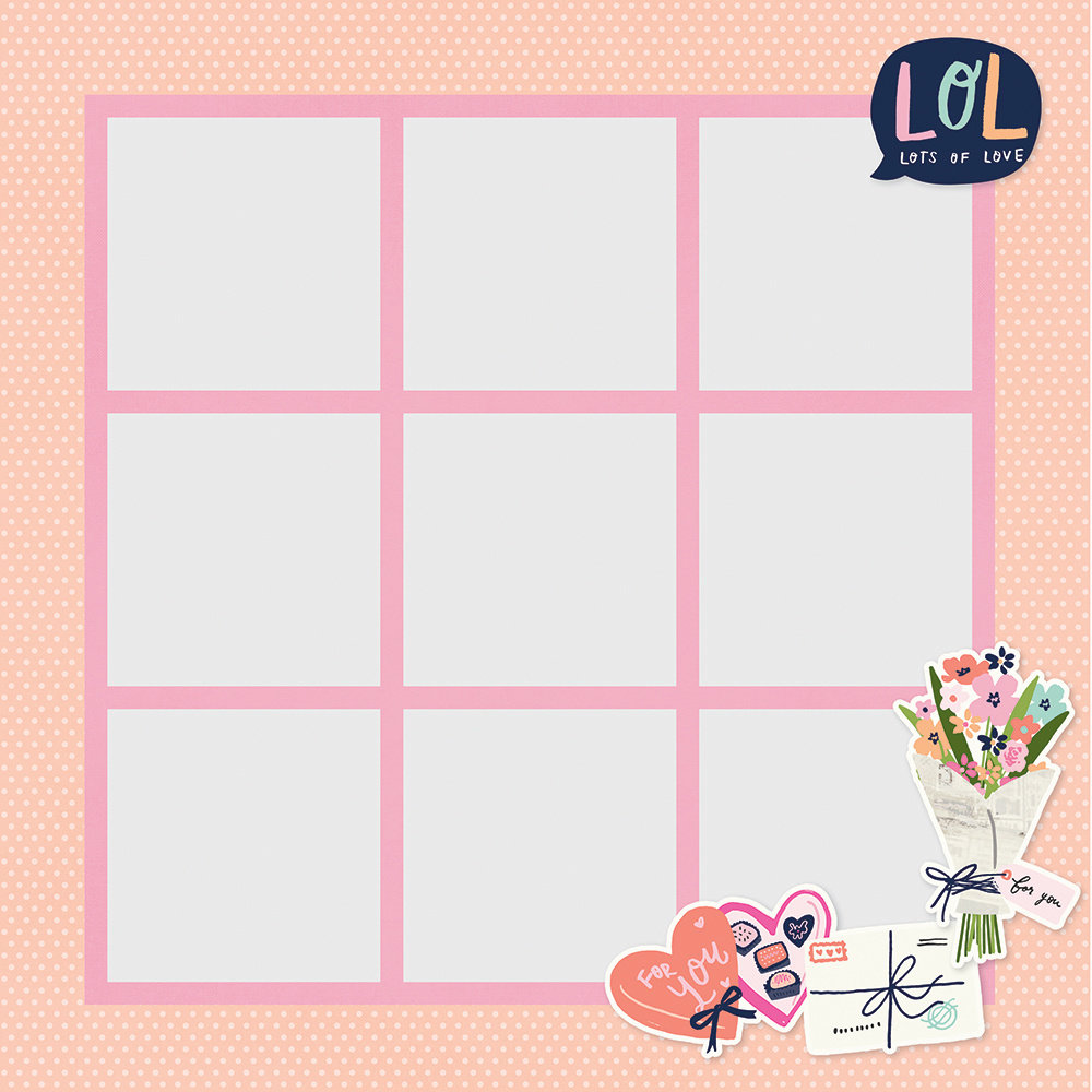 Simple Stories Simple Pages Pieces With All My Heart (16925) (DISCONTINUED)