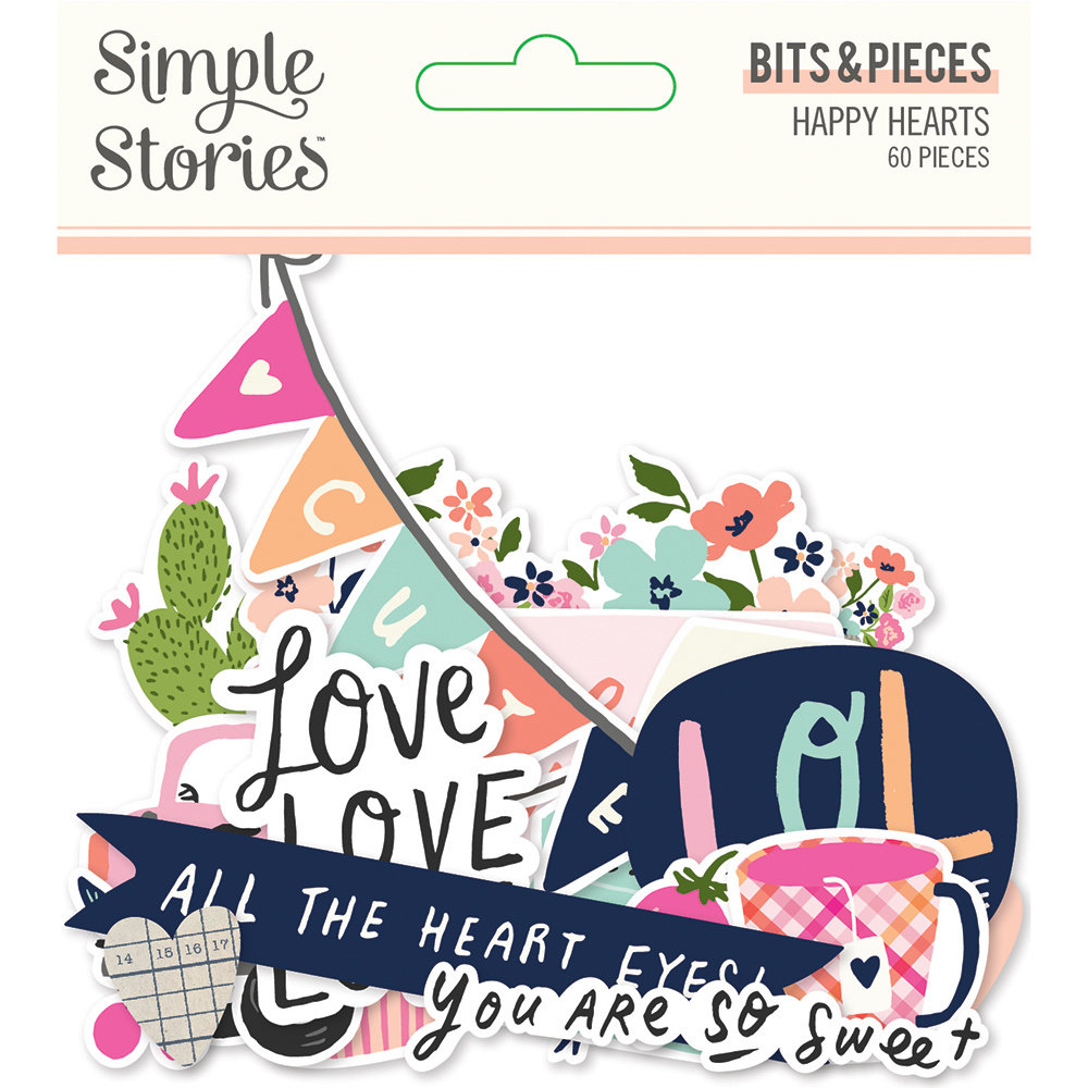 Simple Stories Happy Hearts Bits & Pieces (16916) (OUTLET)