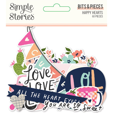 Simple Stories Happy Hearts Bits & Pieces (16916) (OUTLET)
