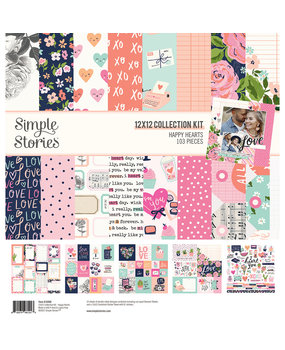 Simple Stories Happy Hearts Collection Kit (16900) (DISCONTINUED)
