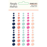 Simple Stories Happy Hearts Enamel Dots (16921) (DISCONTINUED)