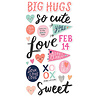 Simple Stories Happy Hearts Foam Stickers (16918) (DISCONTINUED)