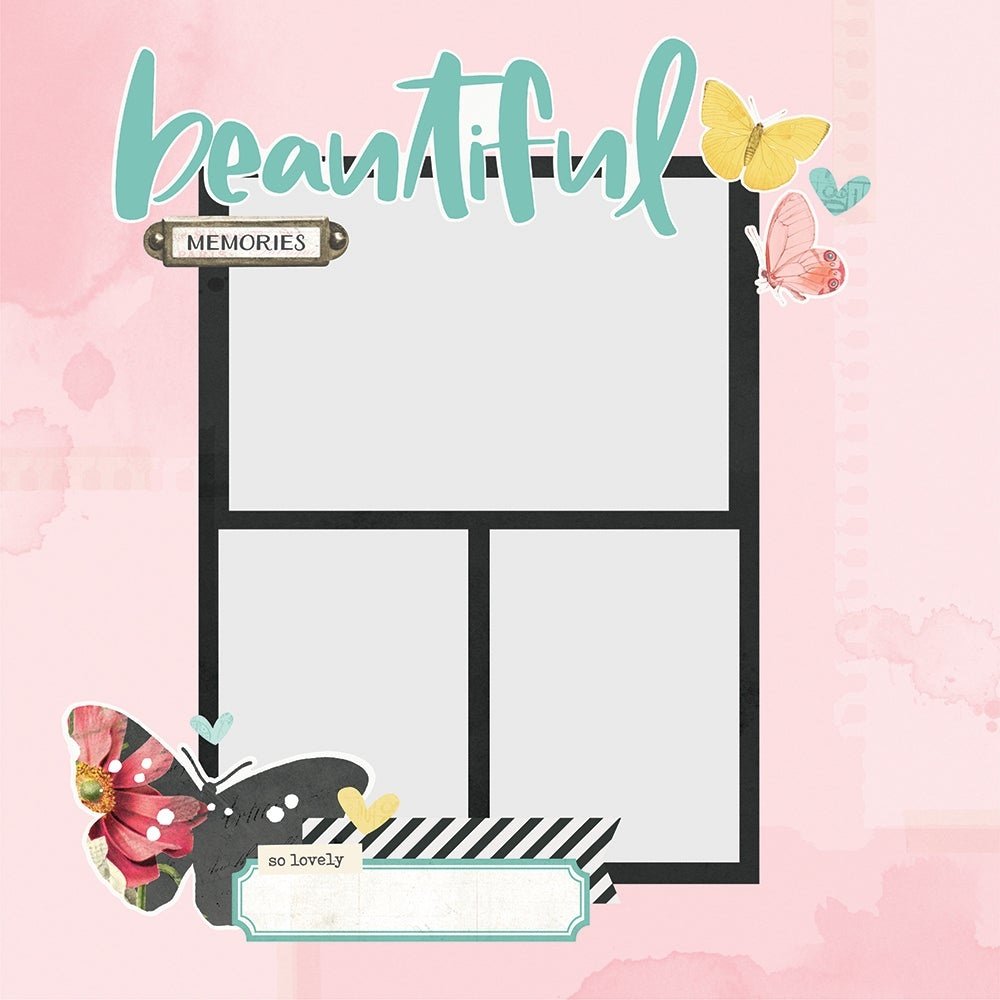 Simple Stories Simple Pages Pieces Beautiful Memories (14733) (DISCONTINUED)