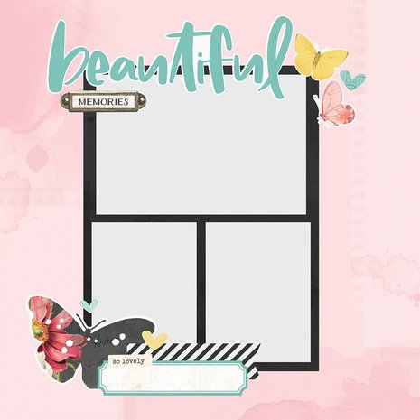 Simple Stories Simple Pages Pieces Beautiful Memories (14733) (DISCONTINUED)