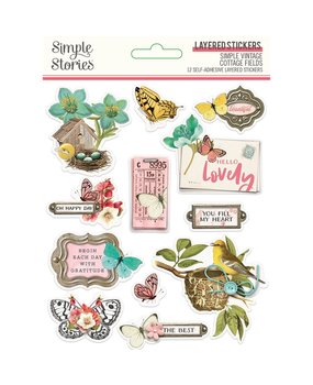 Simple Stories Simple Vintage Cottage Fields Layered Stickers (14726) (DISCONTINUED) Simple Stories Simple Vintage Cottage Fields Layered Stickers (14726) (DISCONTINUED)