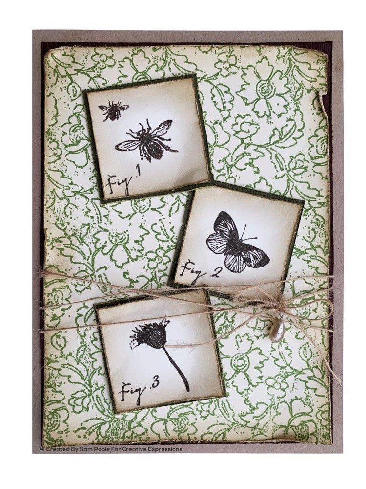 Creative Expressions Sam Poole Rubber Stamp A6 Wildflowers (CER022) (OUTLET)