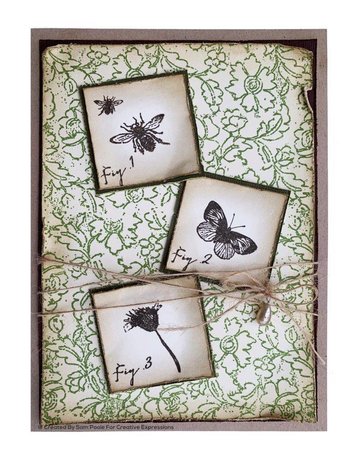 Creative Expressions Sam Poole Rubber Stamp A6 Wildflowers (CER022) (OUTLET)