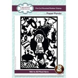 Creative Expressions Paper Panda Rubber Stamp A6 We're All Mad Here (CERPP008) (OUTLET)