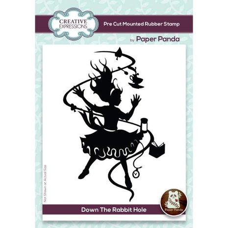Creative Expressions Paper Panda Rubber Stamp A6 Down The Rabbit Hole (CERPP009) (OUTLET) Creative Expressions Paper Panda Rubber Stamp A6 Down The Rabbit Hole (CERPP009) (OUTLET)