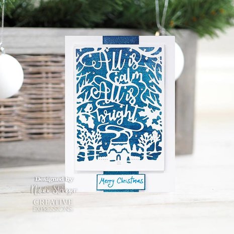 Creative Expressions Paper Panda Craft Die All Is Calm All Is Bright (CEDPP026) (OUTLET)