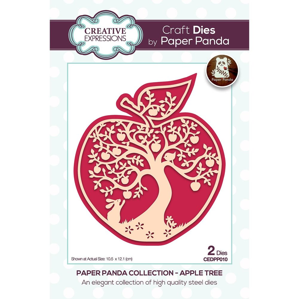 Creative Expressions Paper Panda Craft Die Apple Tree (CEDPP010) (OUTLET)