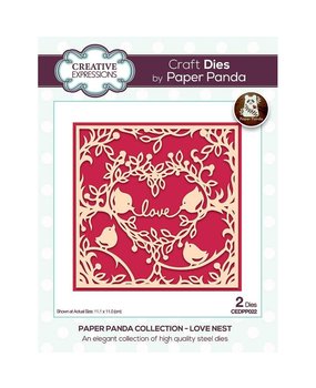 Creative Expressions Paper Panda Craft Die Love Nest (CEDPP022) (OUTLET)