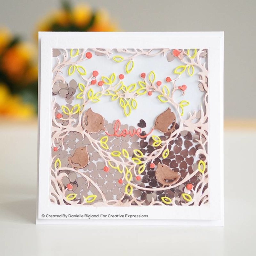 Creative Expressions Paper Panda Craft Die Love Nest (CEDPP022) (OUTLET)