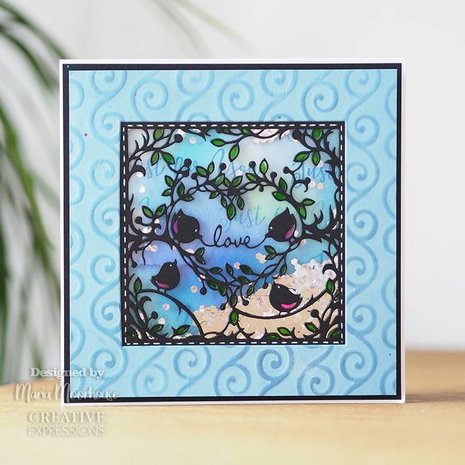 Creative Expressions Paper Panda Craft Die Love Nest (CEDPP022) (OUTLET)