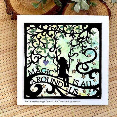 Creative Expressions Paper Panda Craft Die Magic Is All Around Us (CEDPP018) (OUTLET)