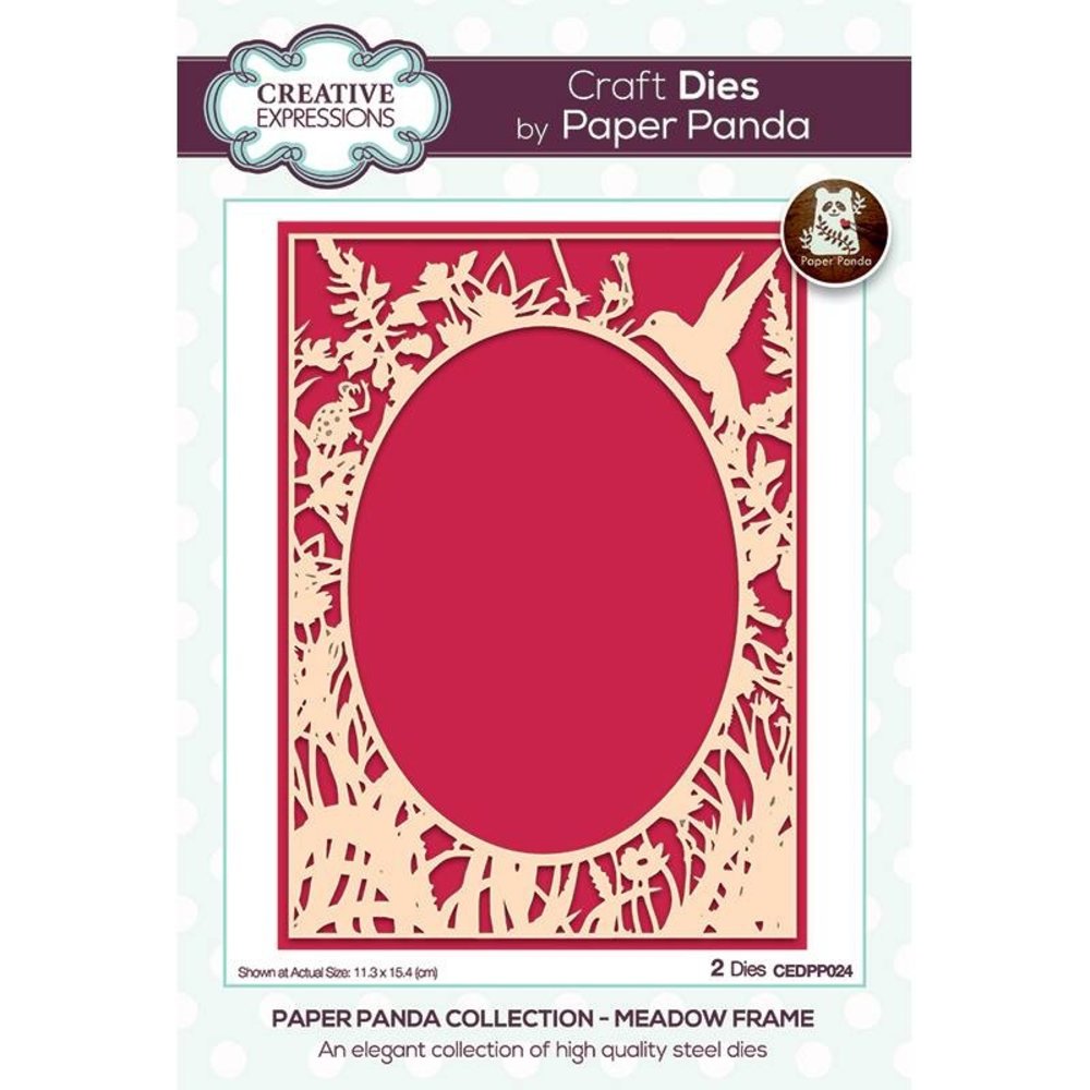 Creative Expressions Paper Panda Craft Die Meadow Frame (CEDPP024) (OUTLET)