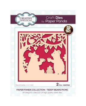 Creative Expressions Paper Panda Craft Die Teddy Bears Picnic (CEDPP031) (OUTLET)