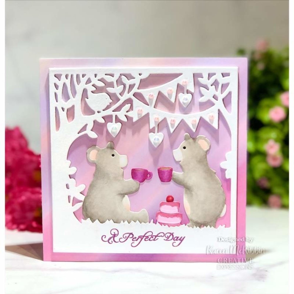 Creative Expressions Paper Panda Craft Die Teddy Bears Picnic (CEDPP031) (OUTLET)