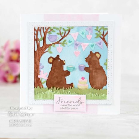 Creative Expressions Paper Panda Craft Die Teddy Bears Picnic (CEDPP031) (OUTLET)
