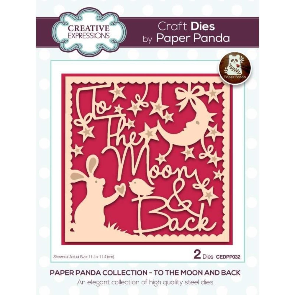Creative Expressions Paper Panda Craft Die To The Moon And Back (CEDPP032) (OUTLET) Creative Expressions Paper Panda Craft Die To The Moon And Back (CEDPP032) (OUTLET)