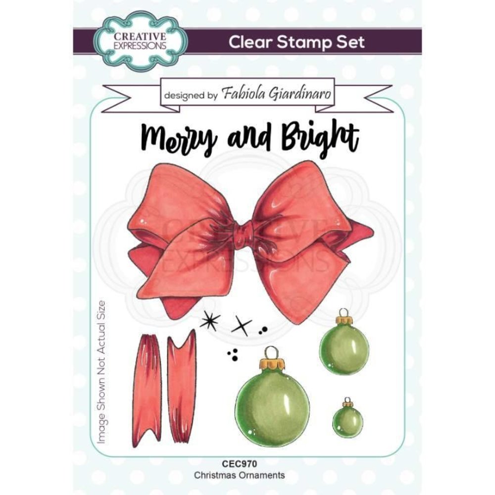 Creative Expressions Fabiola Giardinaro Clear Stamp A6 Christmas Ornaments (CEC970) (OUTLET)