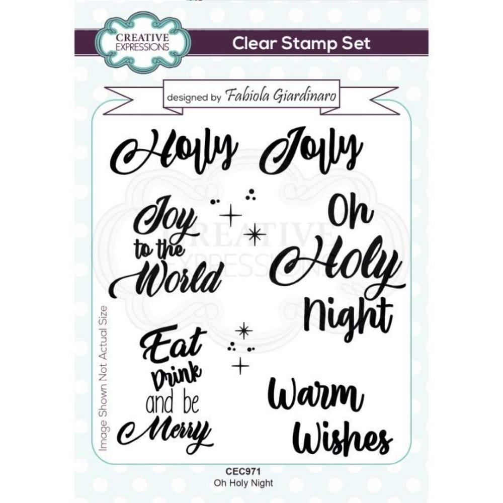 Creative Expressions Fabiola Giardinaro Clear Stamp A6 Oh Holy Night (CEC971) (OUTLET) Creative Expressions Fabiola Giardinaro Clear Stamp A6 Oh Holy Night (CEC971) (OUTLET)
