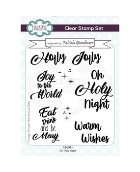 Creative Expressions Fabiola Giardinaro Clear Stamp A6 Oh Holy Night (CEC971) (OUTLET)