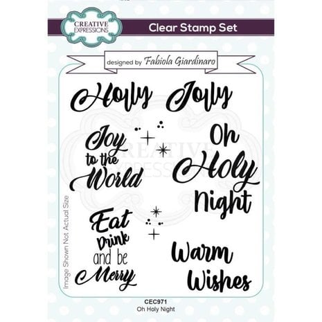Creative Expressions Fabiola Giardinaro Clear Stamp A6 Oh Holy Night (CEC971) (OUTLET) Creative Expressions Fabiola Giardinaro Clear Stamp A6 Oh Holy Night (CEC971) (OUTLET)