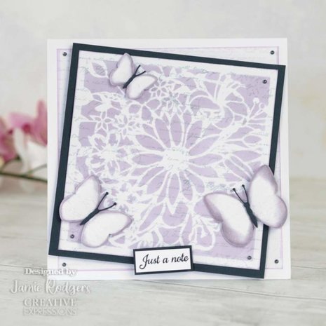 Creative Expressions Jamie Rodgers Clear Stamp A5 Just A Note (CEC962) (OUTLET)