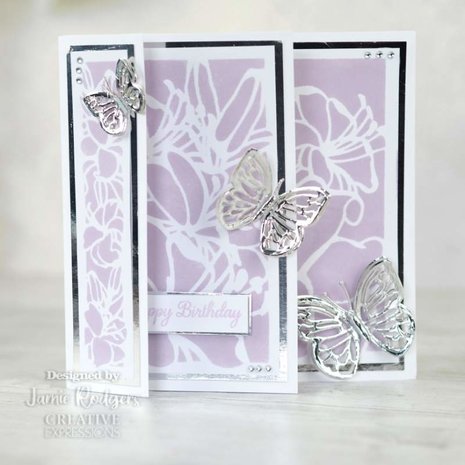 Creative Expressions Jamie Rodgers Stencil Luscious Lilies (CEST047) (OUTLET)