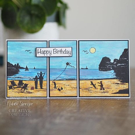 Creative Expressions Designer Boutique Rubber Stamp DL Summer Holiday's (UMSDB059) (OUTLET)