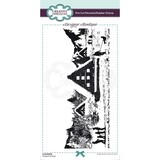 Creative Expressions Designer Boutique Rubber Stamp DL Happy Holidays (UMSDB078) (OUTLET)