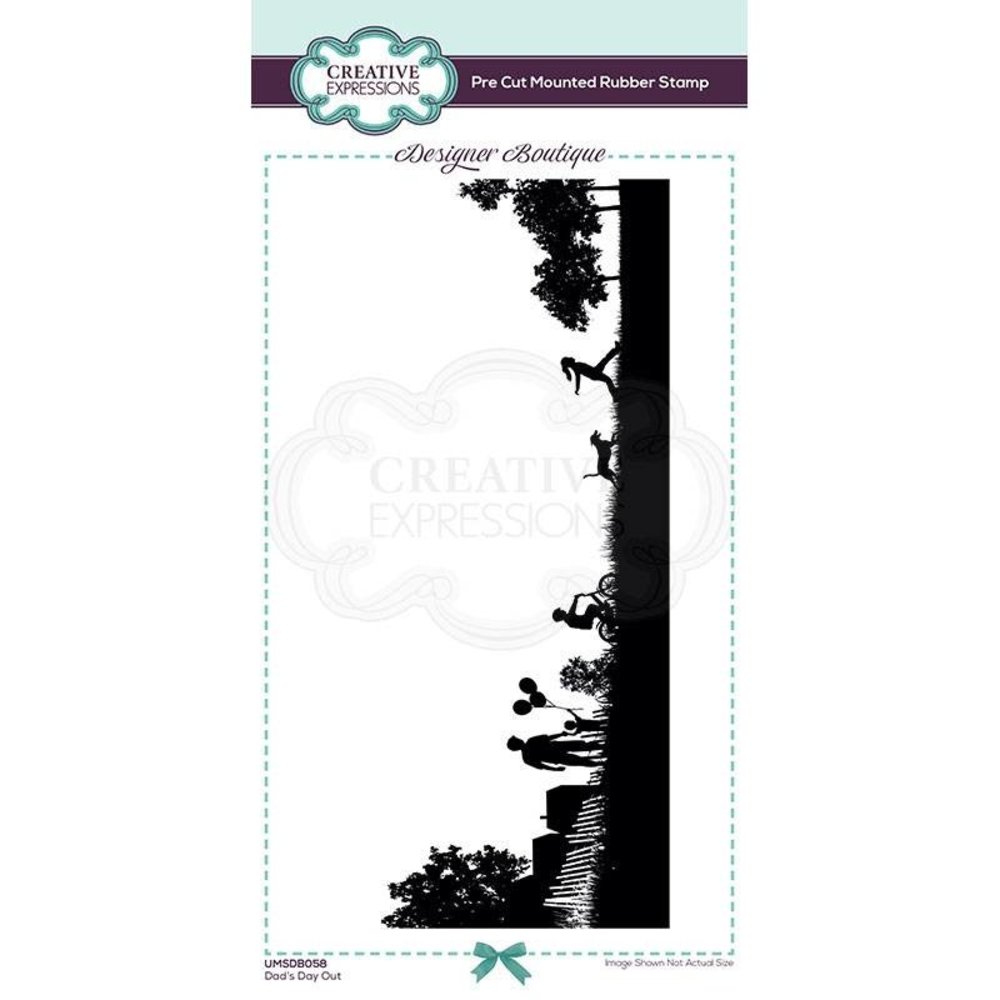 Creative Expressions Designer Boutique Rubber Stamp DL Dad's Day Out (UMSDB058) (OUTLET)