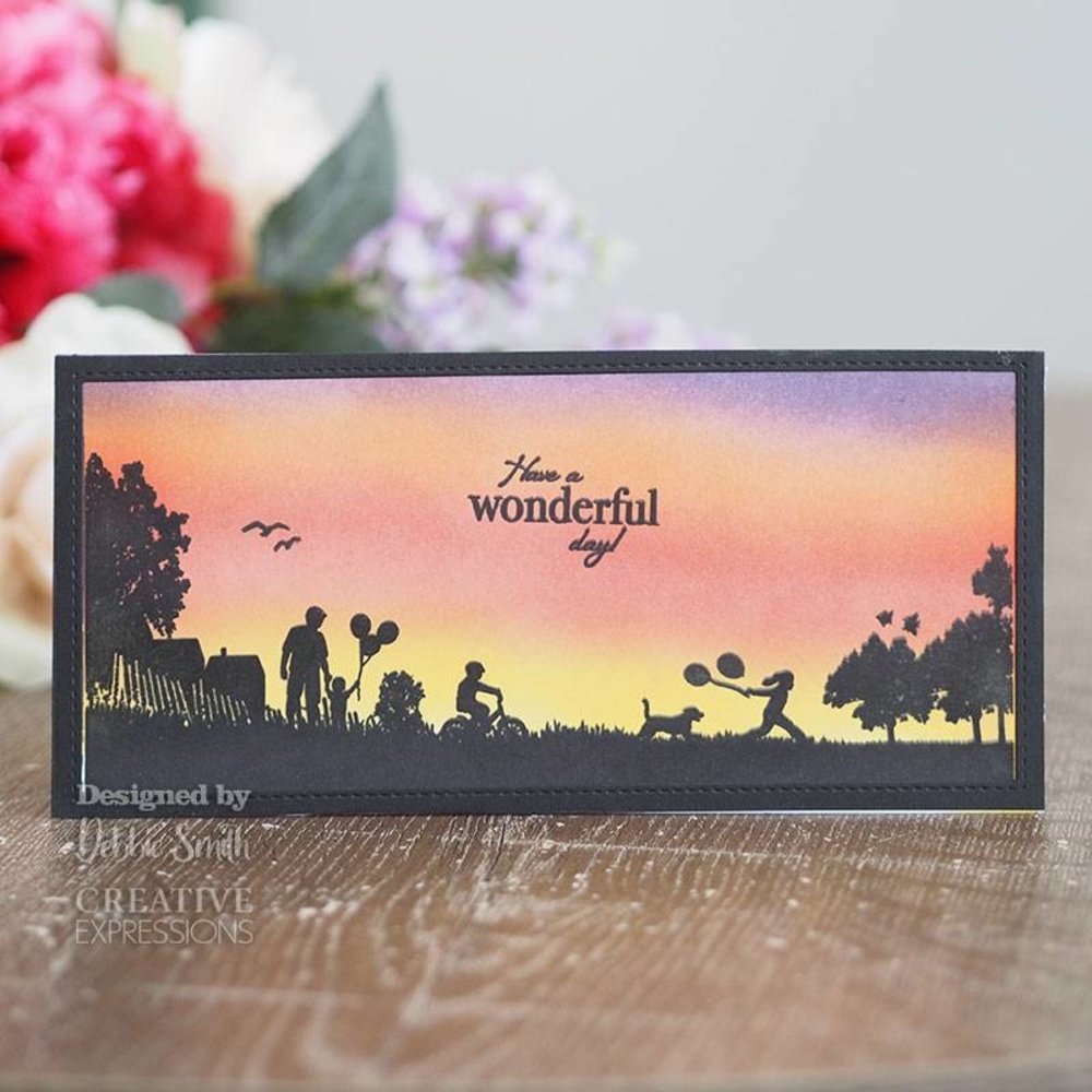 Creative Expressions Designer Boutique Rubber Stamp DL Dad's Day Out (UMSDB058) (OUTLET)