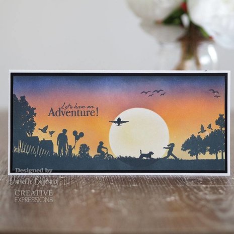 Creative Expressions Designer Boutique Rubber Stamp DL Dad's Day Out (UMSDB058) (OUTLET)