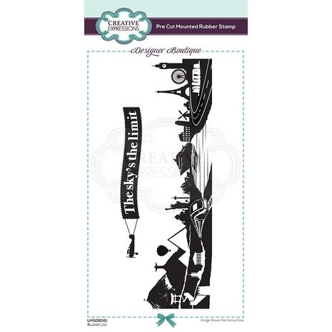 Creative Expressions Designer Boutique Rubber Stamp DL Bucket List (UMSDB061) (OUTLET) Creative Expressions Designer Boutique Rubber Stamp DL Bucket List (UMSDB061) (OUTLET)