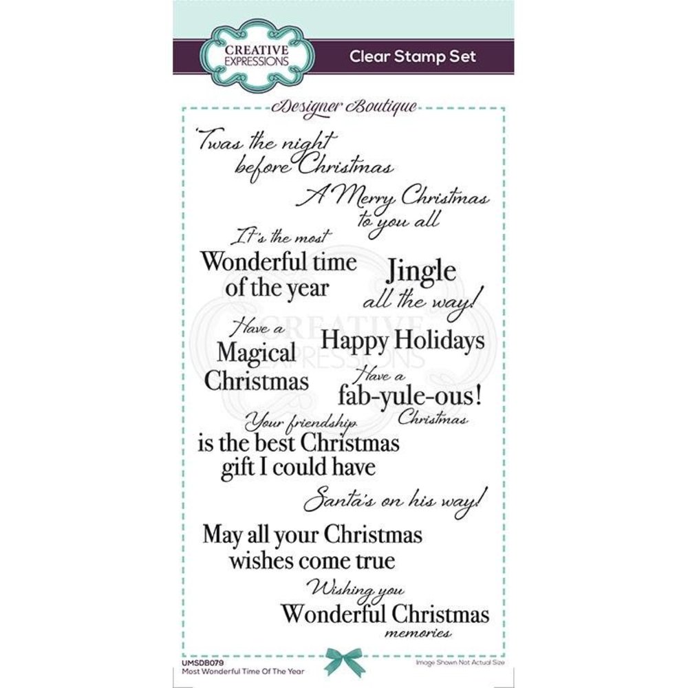 Creative Expressions Designer Boutique Clear Stamp DL Most Wonderful Time Of The Year (UMSDB079) (OUTLET) Creative Expressions Designer Boutique Clear Stamp DL Most Wonderful Time Of The Year (UMSDB079) (OUTLET)