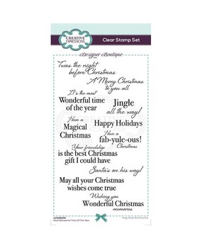 Creative Expressions Designer Boutique Clear Stamp DL Most Wonderful Time Of The Year (UMSDB079) (OUTLET)