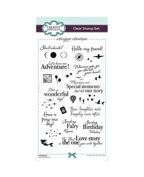 Creative Expressions Designer Boutique Clear Stamp DL Hello My Friend (UMSDB062) (OUTLET)