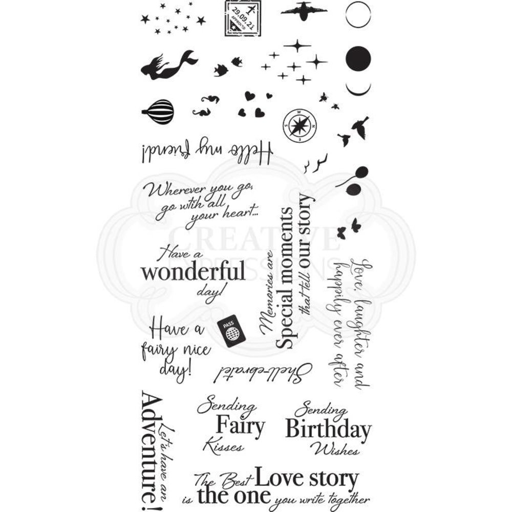 Creative Expressions Designer Boutique Clear Stamp DL Hello My Friend (UMSDB062) (OUTLET)