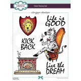 Creative Expressions Designer Boutique Clear Stamp A5 Dapper Zebra (UMSDB049) (OUTLET)