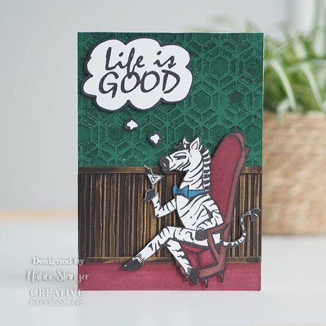 Creative Expressions Designer Boutique Clear Stamp A5 Dapper Zebra (UMSDB049) (OUTLET) Creative Expressions Designer Boutique Clear Stamp A5 Dapper Zebra (UMSDB049) (OUTLET)