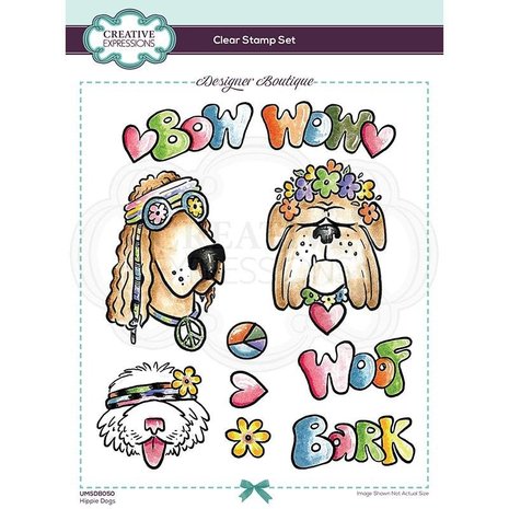Creative Expressions Designer Boutique Clear Stamp A5 Hippie Dogs (UMSDB050) (OUTLET) Creative Expressions Designer Boutique Clear Stamp A5 Hippie Dogs (UMSDB050) (OUTLET)