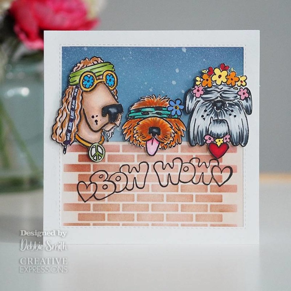 Creative Expressions Designer Boutique Clear Stamp A5 Hippie Dogs (UMSDB050) (OUTLET) Creative Expressions Designer Boutique Clear Stamp A5 Hippie Dogs (UMSDB050) (OUTLET)