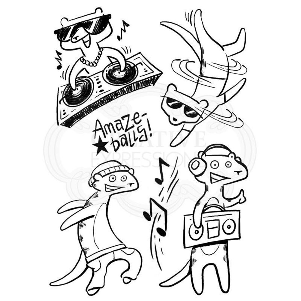 Creative Expressions Designer Boutique Clear Stamp A5 Musical Meerkats (UMSDB053) (OUTLET) Creative Expressions Designer Boutique Clear Stamp A5 Musical Meerkats (UMSDB053) (OUTLET)
